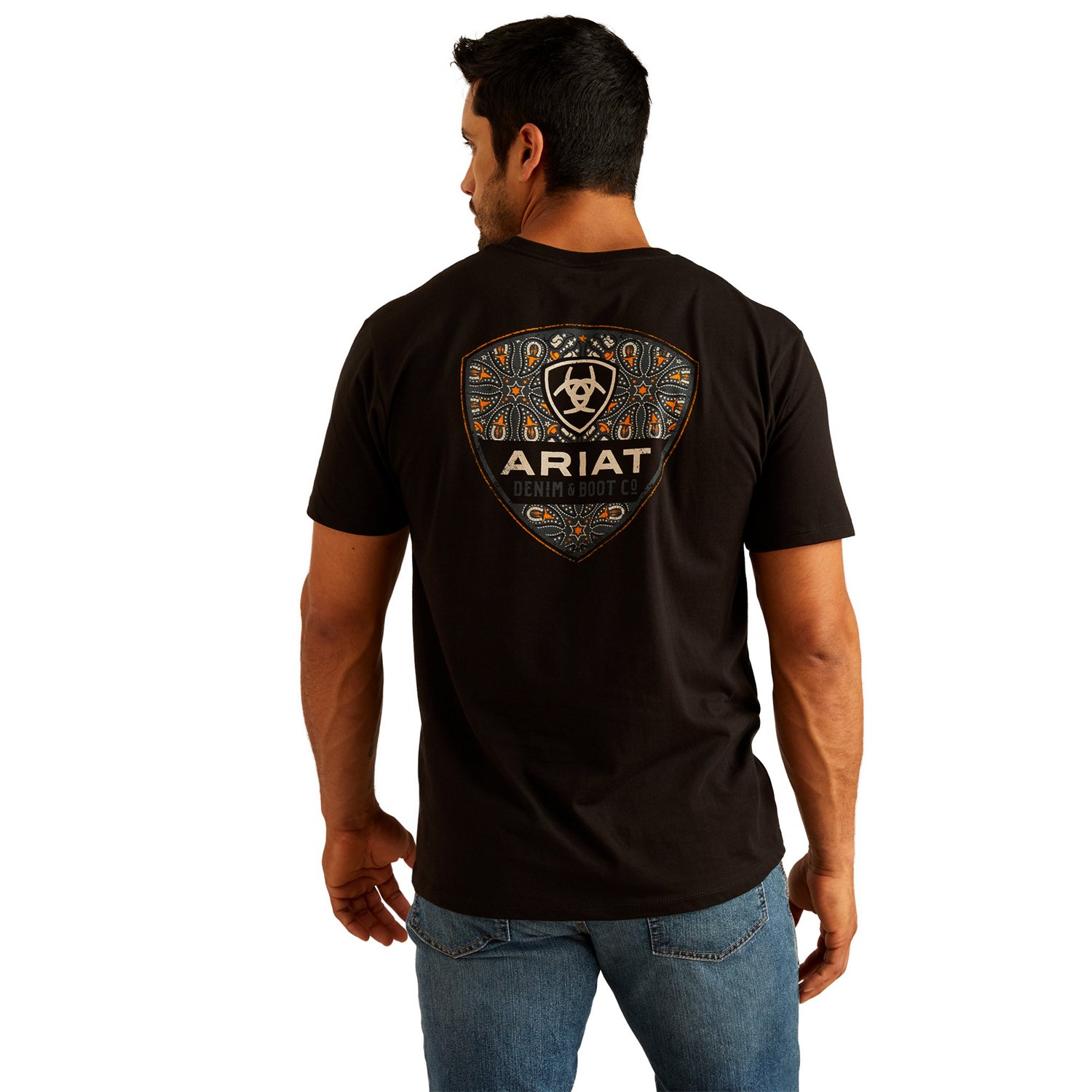 Ariat Men's Paisley Shield T-shirt                                                                                               - view number 1 selected
