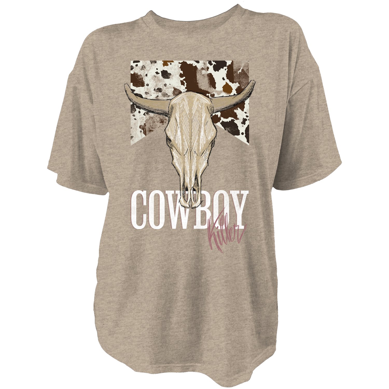 Live Outside the Limits Women's Cowboy Killer Oversize T-shirt                                                                   - view number 1 selected
