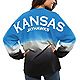 Kansas Jayhawks Ombre Long Sleeve Dip-Dyed Spirit Jersey                                                                         - view number 1 selected