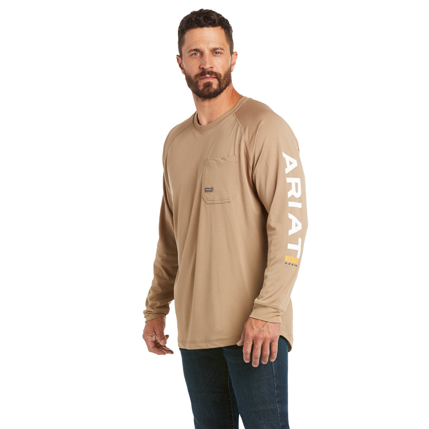 Ariat Men's Rebar HeatFighter Long Sleeve T-shirt                                                                                - view number 1 selected
