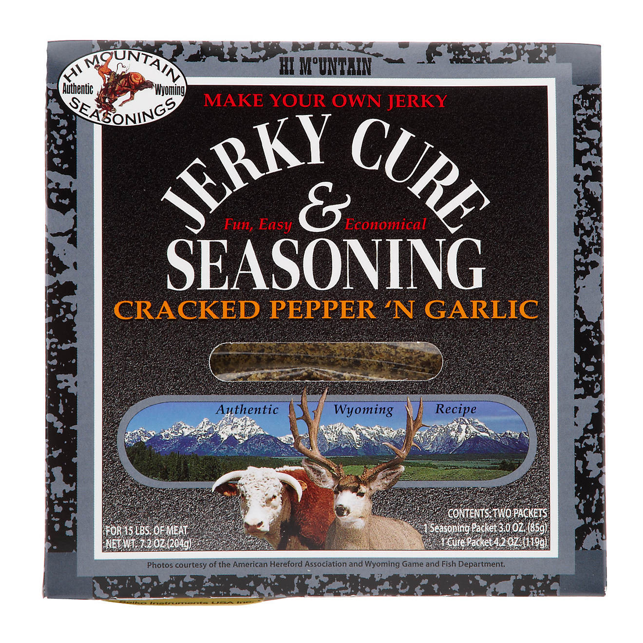 Hi Mountain Jerky Cracked Pepper and Garlic Blend Jerky Seasoning and Cure                                                       - view number 1