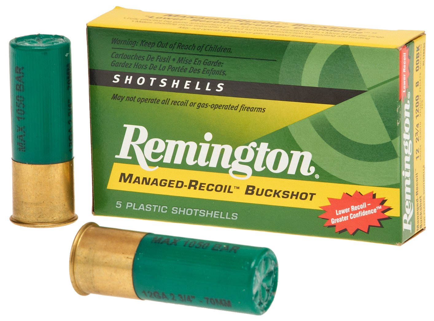 Remington Express Managed-Recoil 12 Gauge Buckshot Shotshells                                                                    - view number 1 selected