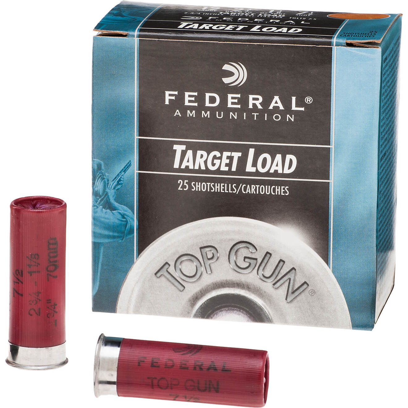 Federal Premium Top Gun Target 12 Gauge 7.5 Shotshells - 25 Rounds                                                               - view number 1