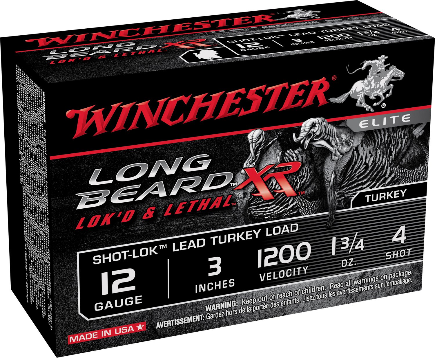 Winchester Long Beard XR 12 Gauge 3 inches 4 Shot Shotshells                                                                     - view number 1 selected
