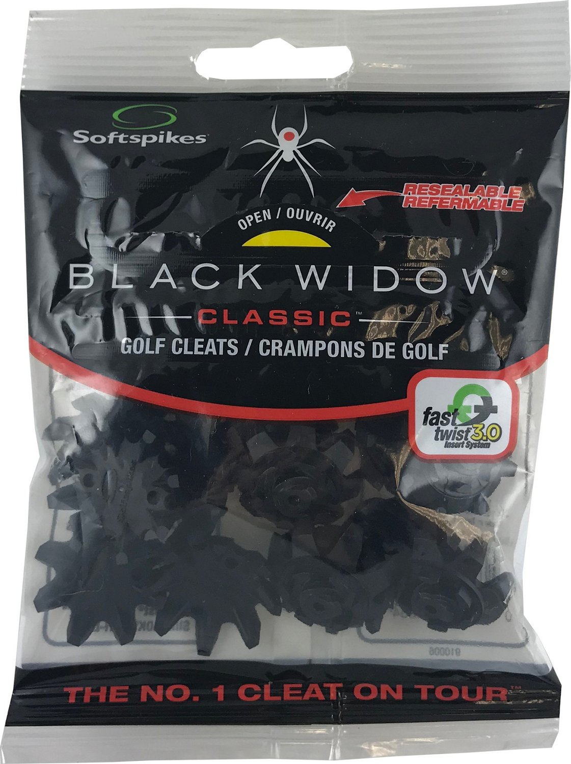 Softspikes Black Widow Fast-Twist Golf Shoe Spikes 16-Pack                                                                       - view number 1 selected