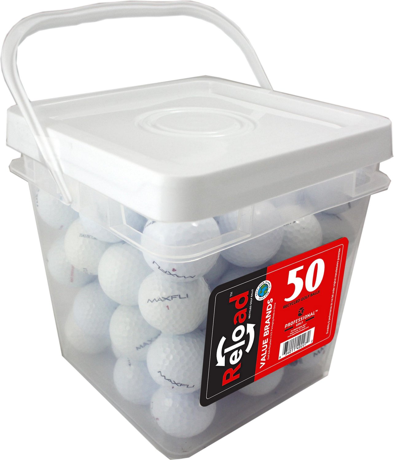 PG Professional Golf Reload™ Recycled Golf Balls 50-Pack                                                                       - view number 1 selected