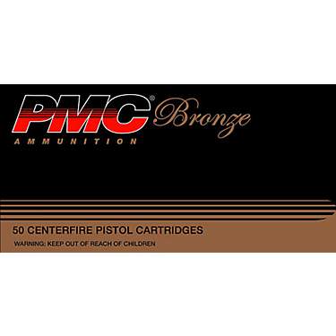 PMC Bronze 9mm 115-Grain Jacketed Hollow Point Centerfire Handgun Ammunition                                                    