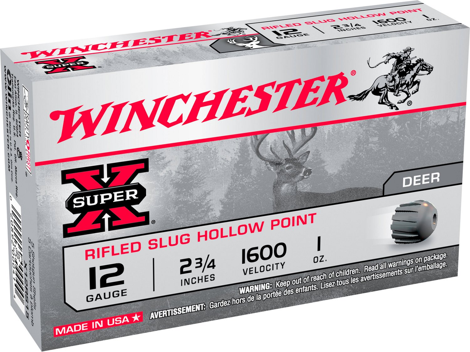 Winchester Smooth Bore 12 Gauge Rifled Slugs                                                                                     - view number 1 selected