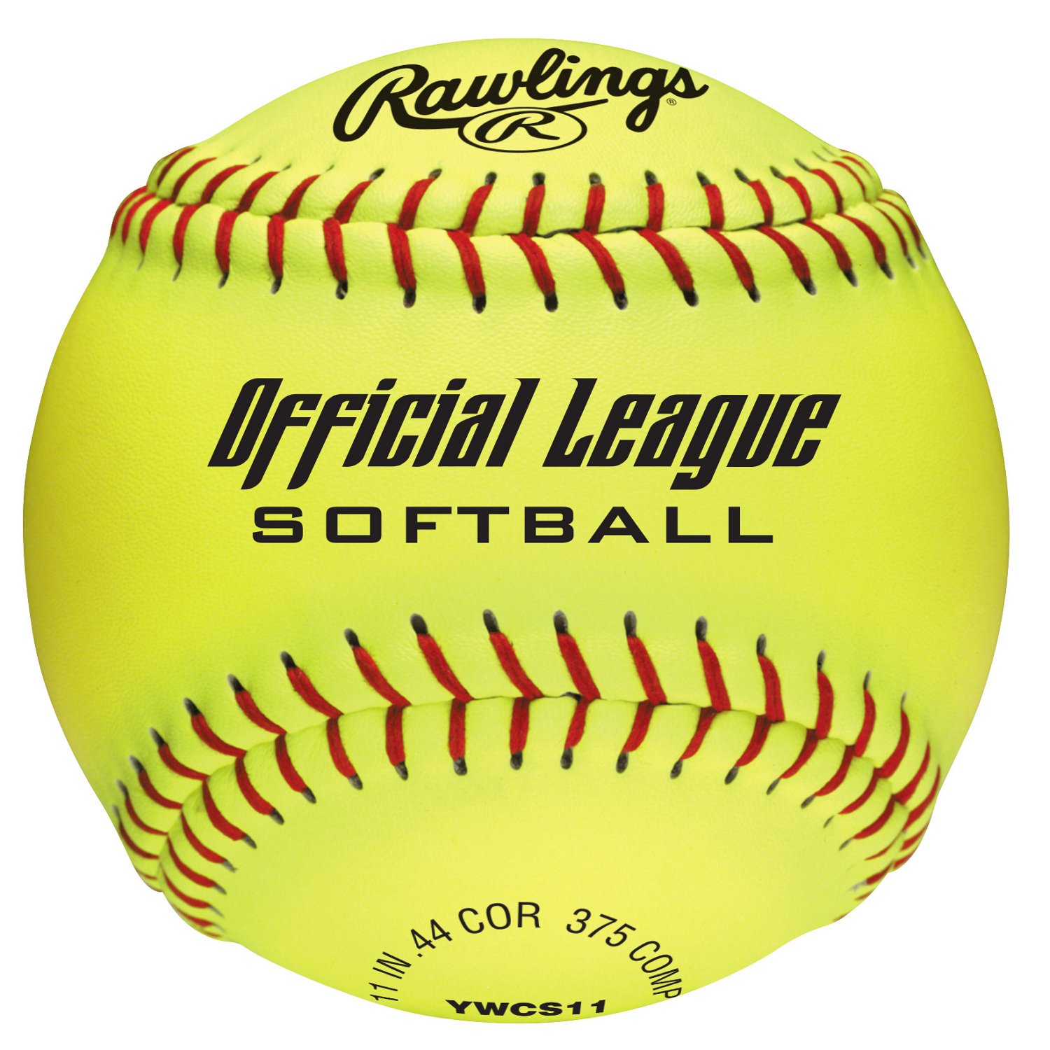 Rawlings Girls' 11 in Recreational Fast-Pitch Softballs 6-Pack                                                                   - view number 1 selected