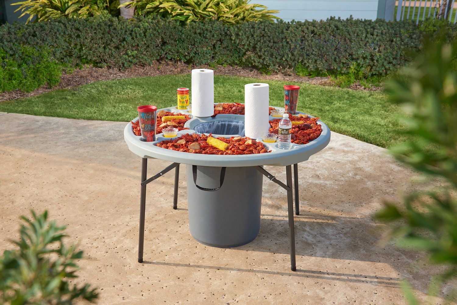 Academy Sports + Outdoors 4 ft Round Folding Cookout Table                                                                       - view number 8