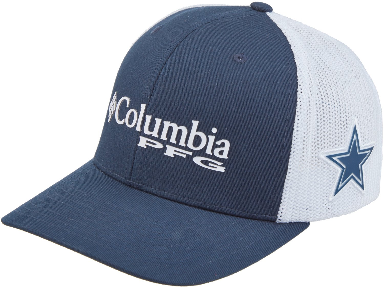 Columbia Sportswear™ Men's Dallas Cowboys PFG Mesh Cap                                                                         - view number 1 selected