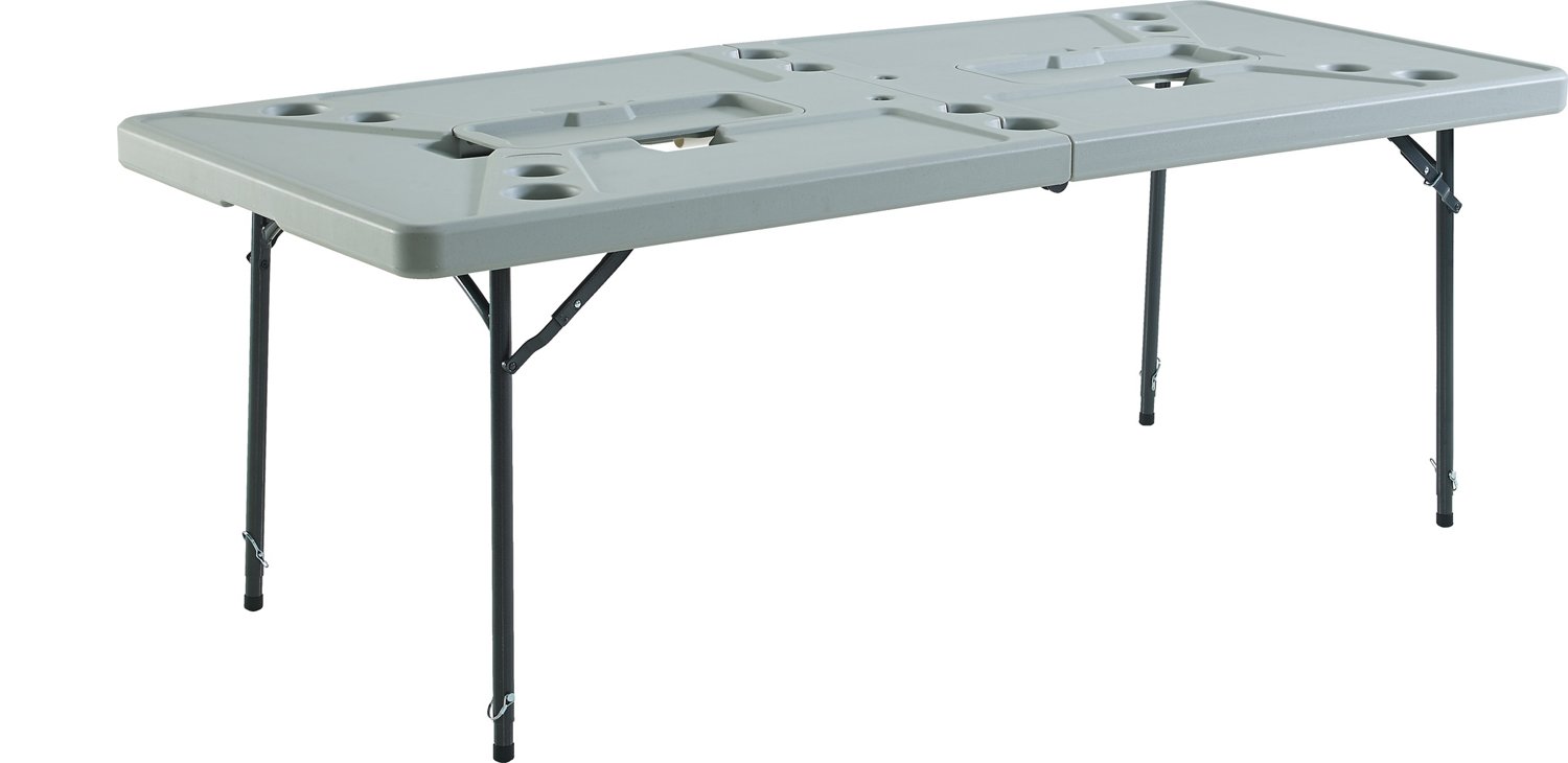 Academy Sports + Outdoors 7 ft Folding Cookout Table                                                                             - view number 1 selected