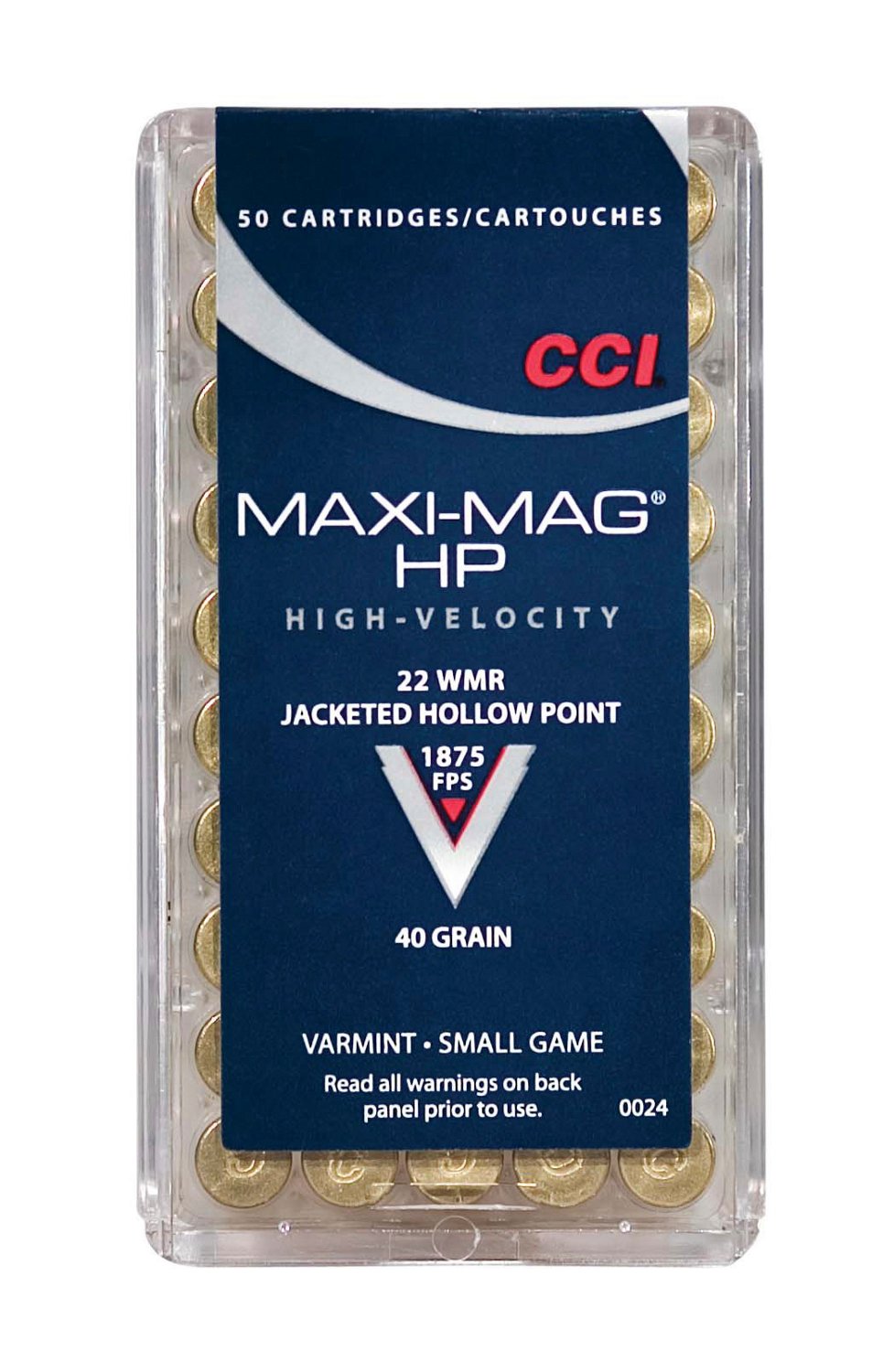 CCI Maxi-Mag .22 WMR 40-Grain Ammunition - 50 Rounds                                                                             - view number 1 selected