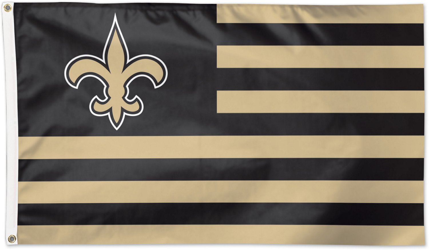 WinCraft New Orleans Saints 3 ft x 5 ft Deluxe Americana Flag                                                                    - view number 1 selected