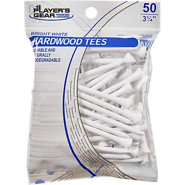 Players Gear 3-1/4 in Hardwood Tees 50-Pack                                                                                     