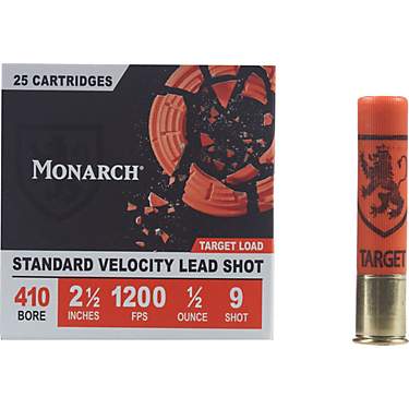 Monarch Target Load .410 Bore Shotshells - 25 Rounds                                                                            