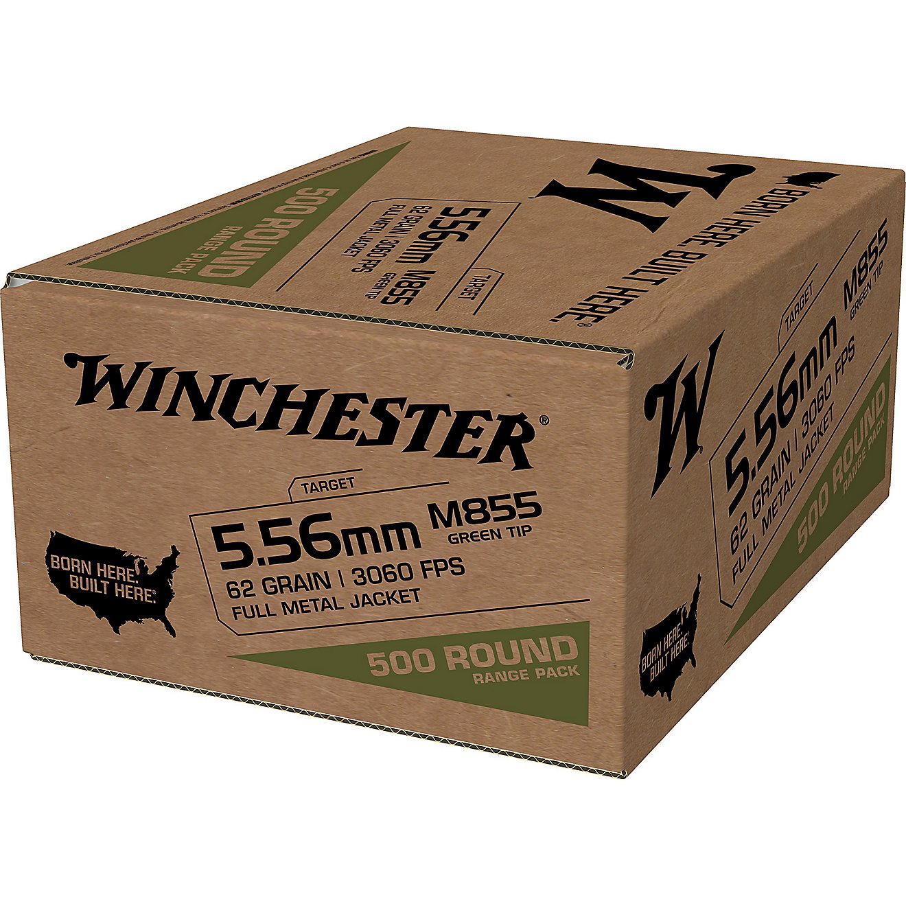 Winchester USA 5.56mm M855 Full Metal Jacket Steel Core Ammunition - 500 Rounds                                                  - view number 2