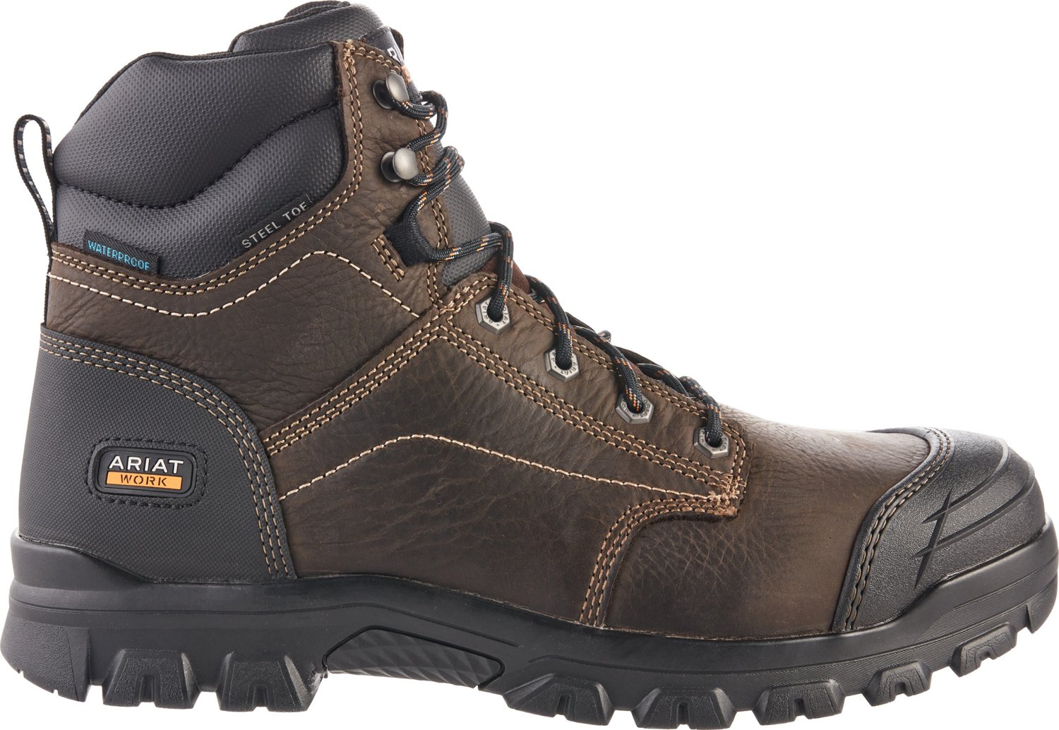 Ariat Men's Treadfast Waterproof Steel Toe 6 in Work Boots                                                                       - view number 1 selected