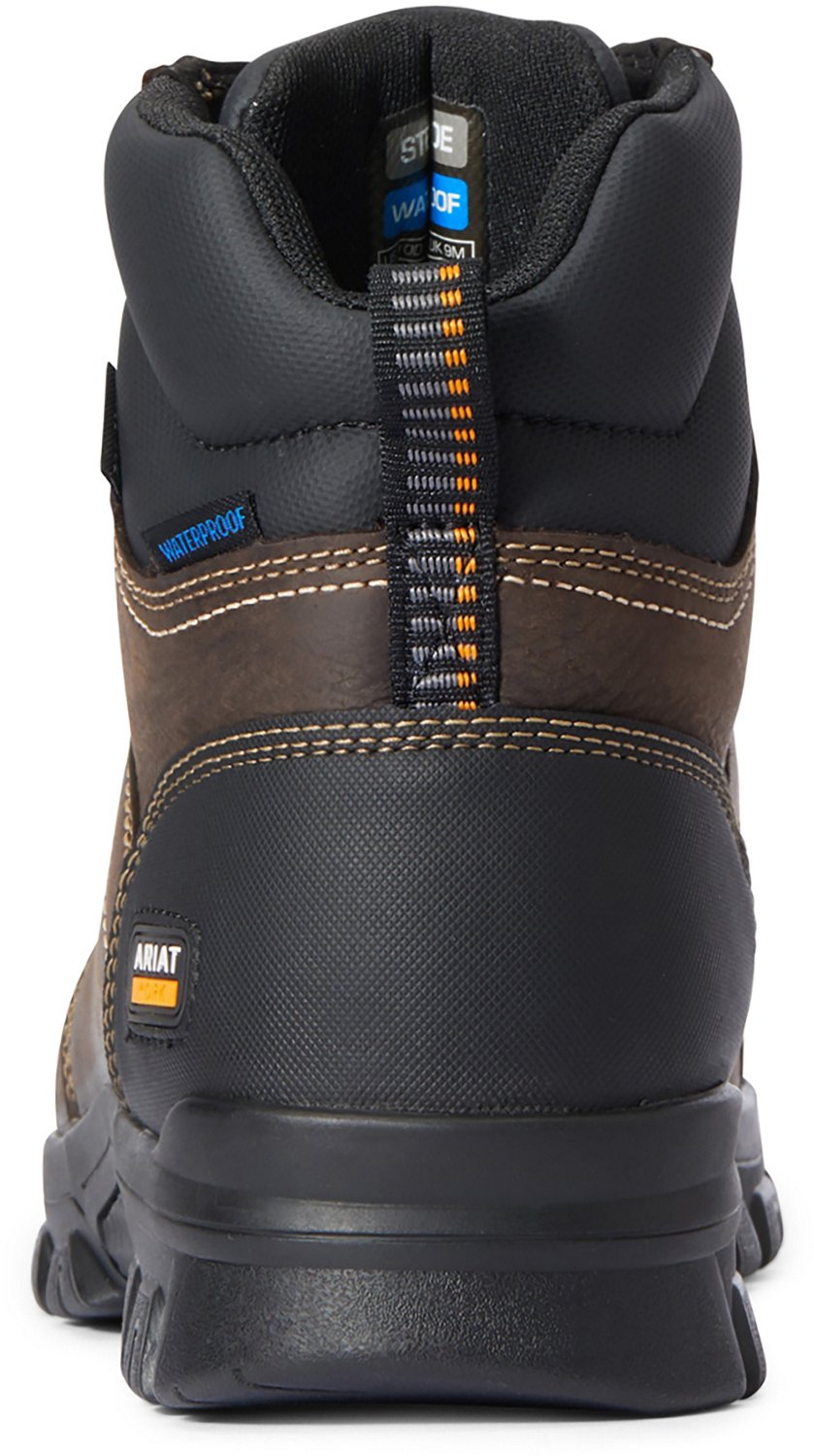 Ariat Men's Treadfast Waterproof Steel Toe 6 in Work Boots                                                                       - view number 5