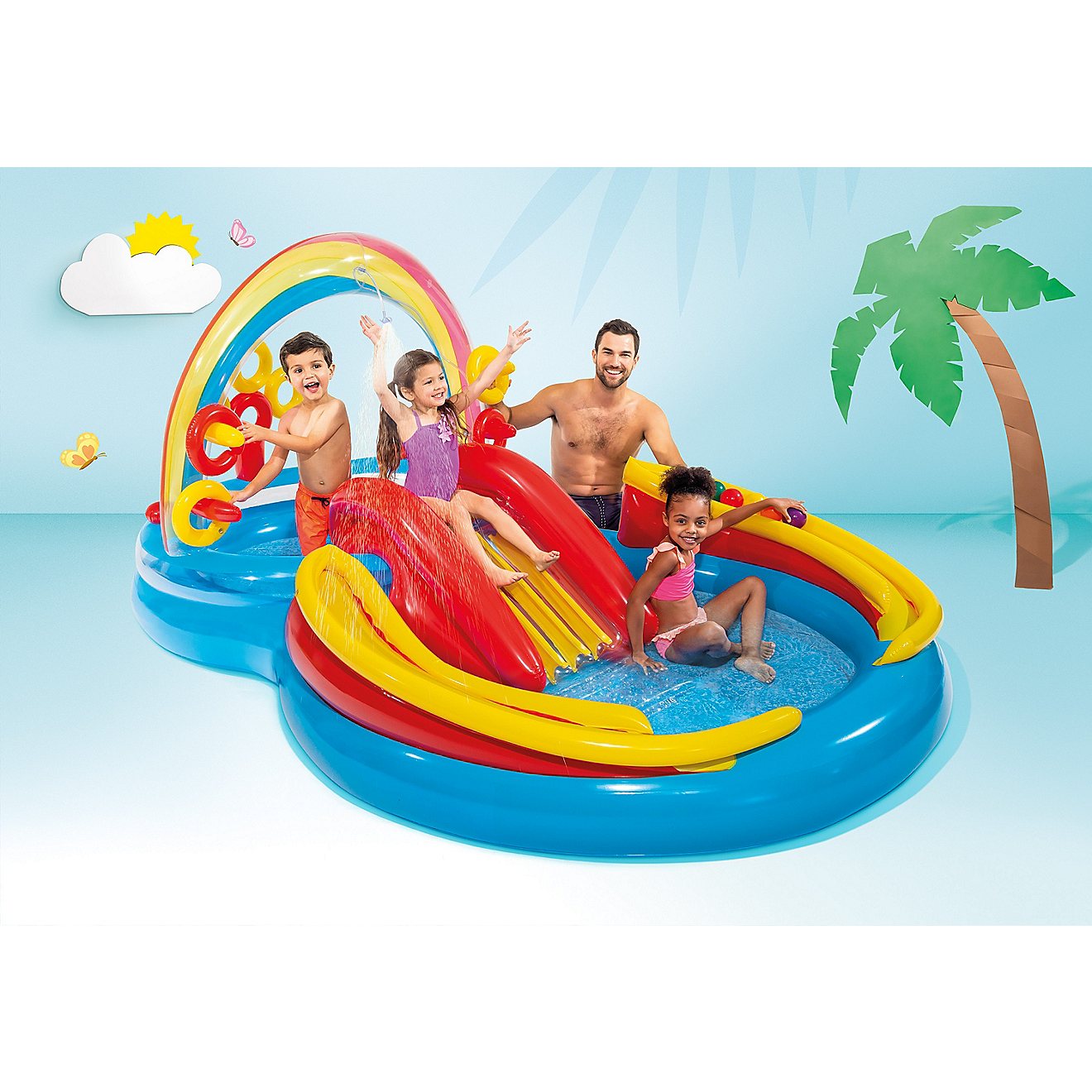 INTEX Rainbow Ring Inflatable Kids Playcenter                                                                                    - view number 2