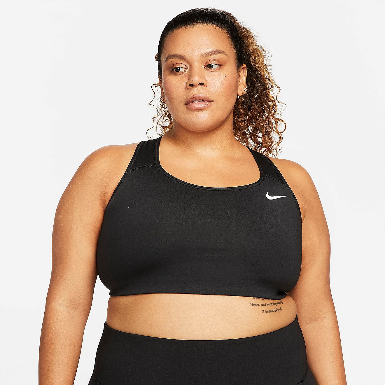 Nike Women’s Plus Size Swoosh Non-Padded Sports Bra                                                                            - view number 1