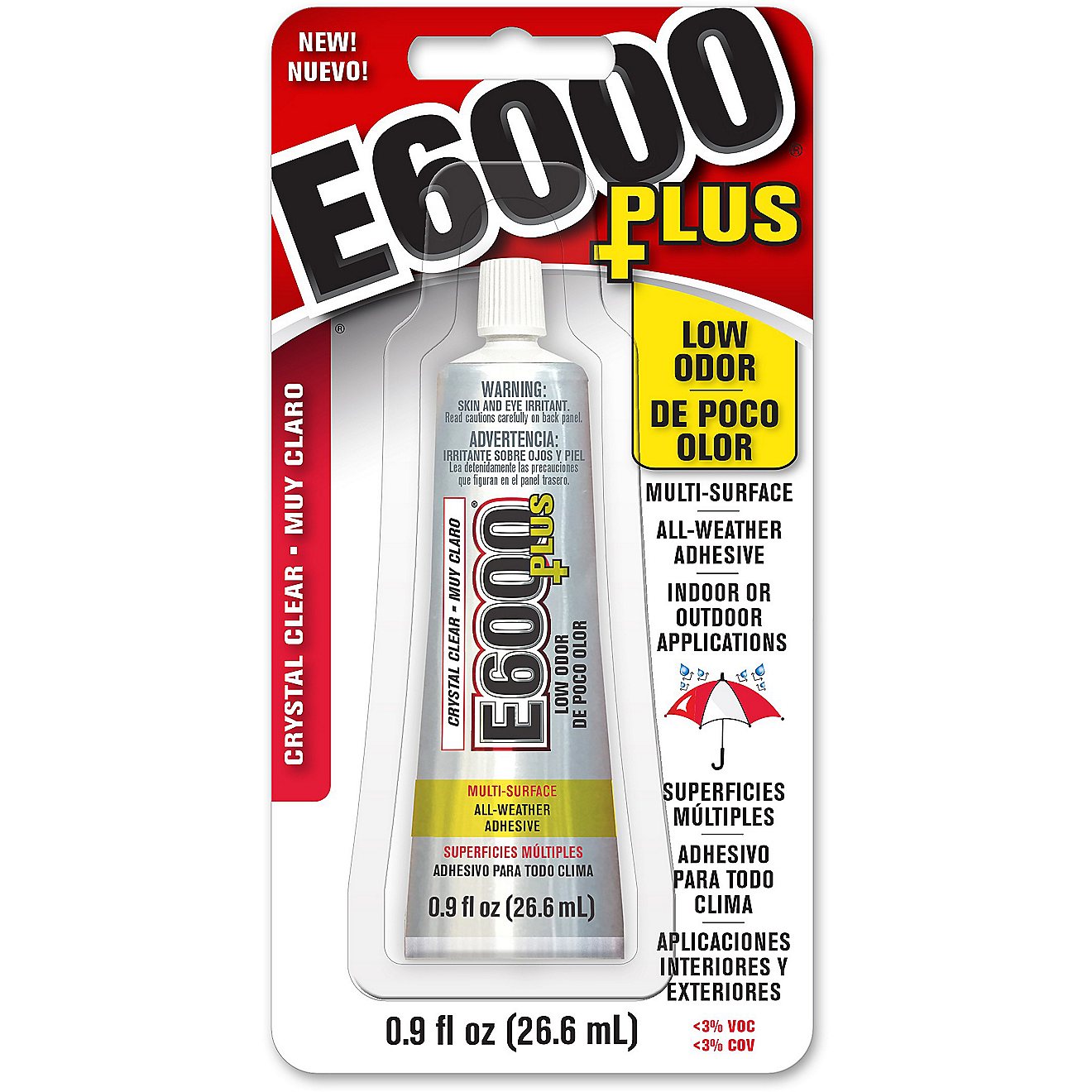 E-6000 Plus 0.9 Fl. Oz. Clear Adhesive                                                                                           - view number 1
