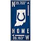 Fan Creations Indianapolis Colts Coordinate 6 in x 12 in Sign                                                                    - view number 1 selected