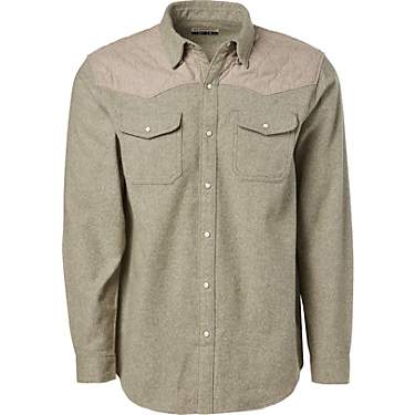 Magellan Outdoors Men's Pecos Ridge Quilted Yoke Flannel Shirt Jacket                                                           