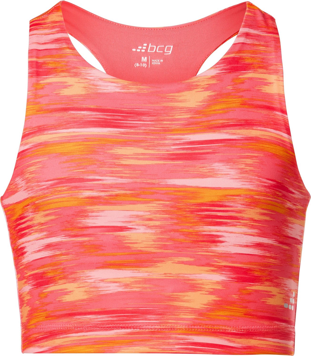 BCG Girls' Printed Longline Sports Bra                                                                                           - view number 1 selected