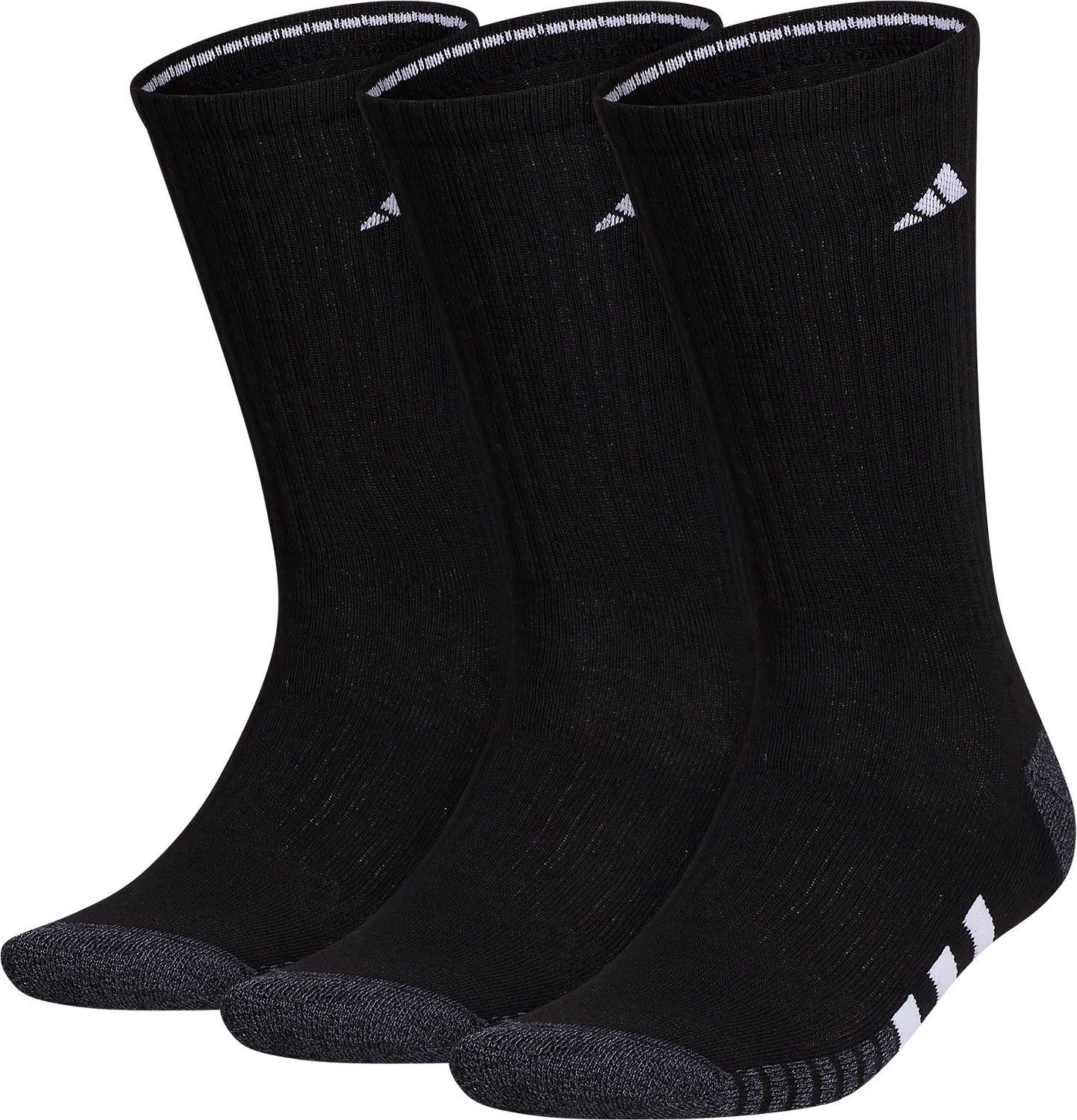 adidas Men's Cushioned 3.0 Crew Socks 3-Pack                                                                                     - view number 1 selected
