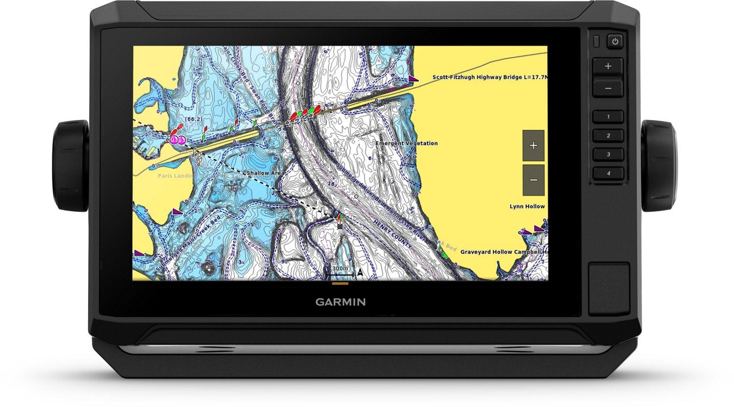 Garmin ECHOMAP UHD2 9 in 93sv with GT56UHD-TM Transducer and Garmin Navionics+ U.S. Inland Mapping                               - view number 4