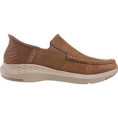 SKECHERS Men's Parson Oswin Moc-Toe Leather Slip-In Shoes                                                                       