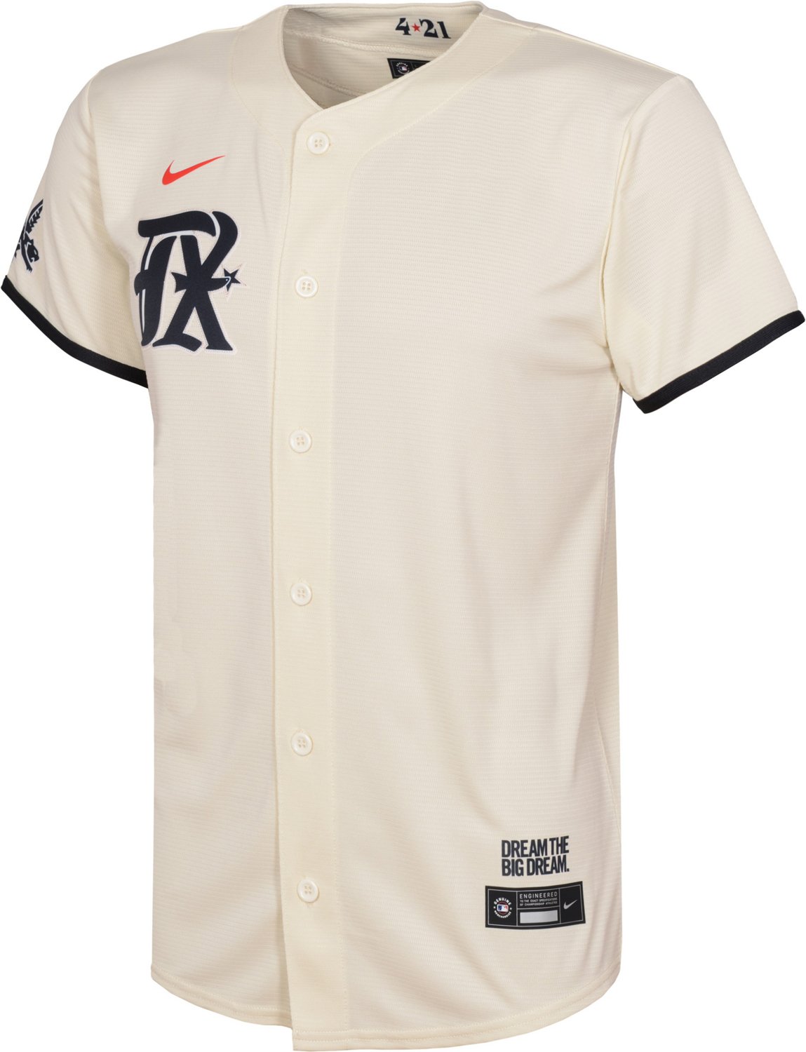 Nike Boys' Texas Rangers 2023 City Connect Replica Jersey                                                                        - view number 1 selected