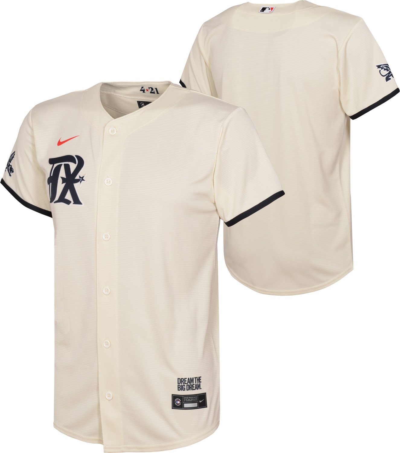 Nike Boys' Texas Rangers 2023 City Connect Replica Jersey                                                                        - view number 3