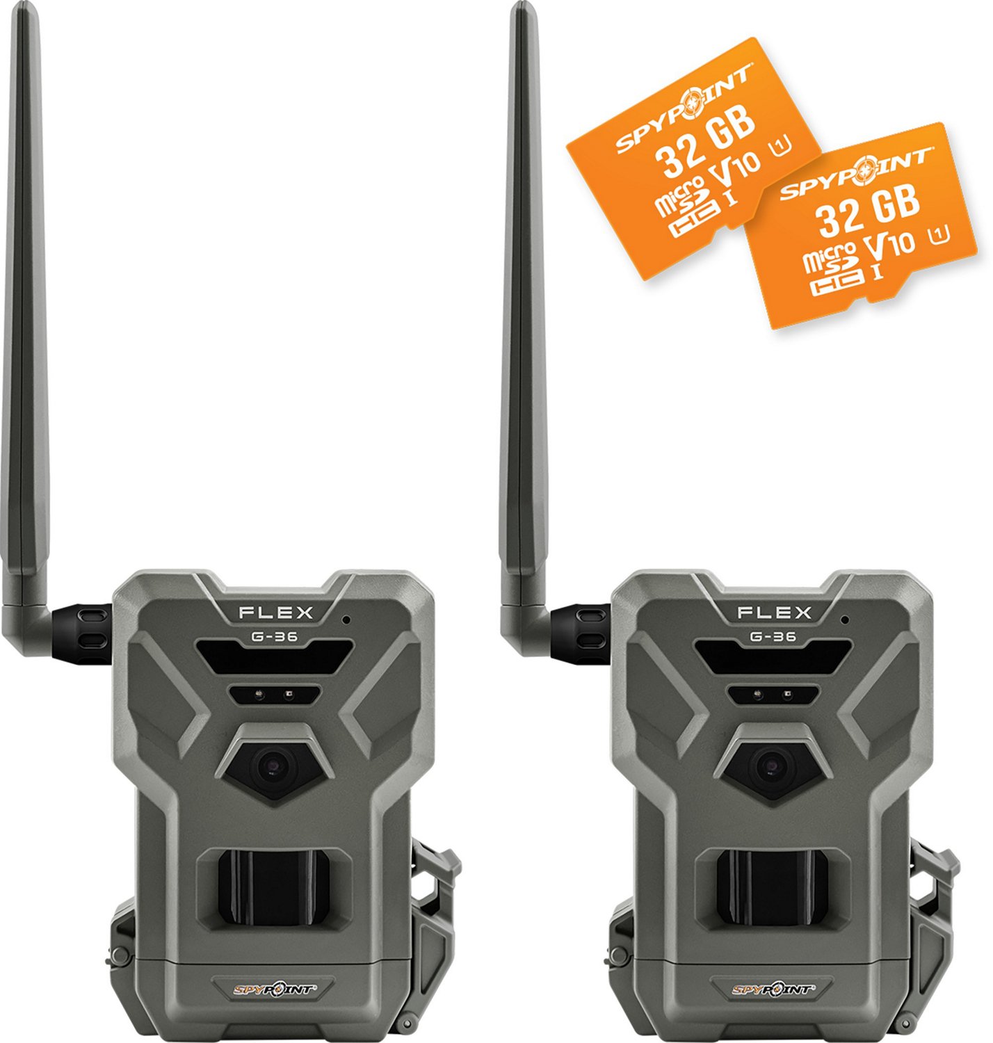 SpyPoint Flex-G36 Cellular Trail Camera Twin Pack with 2 MicroSD Cards                                                           - view number 1 selected