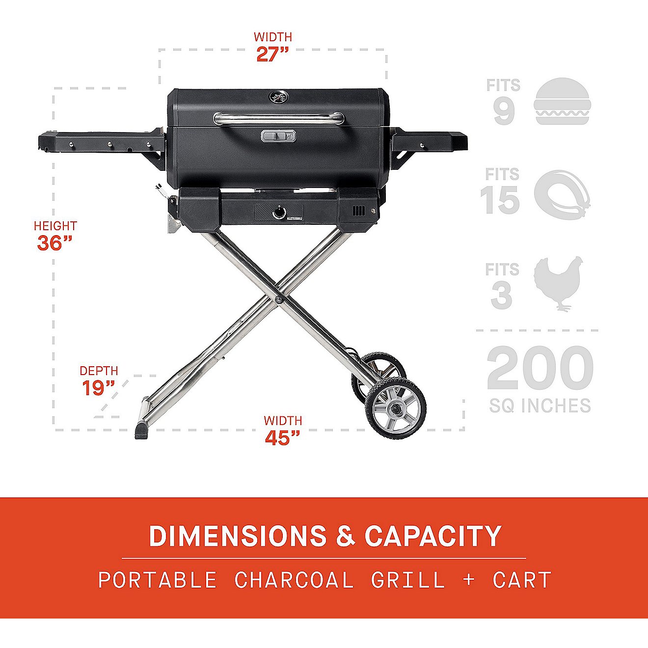 Masterbuilt Portable Charcoal Grill and Smoker                                                                                   - view number 2