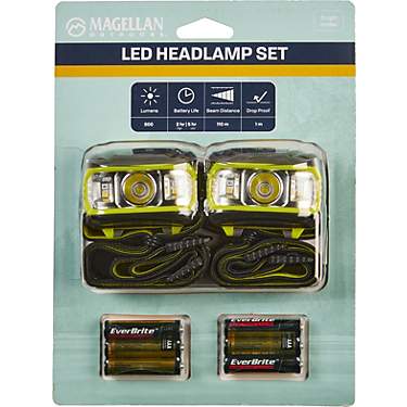 Magellan Outdoors 500 Lumen Headlamps 2-Pack                                                                                    