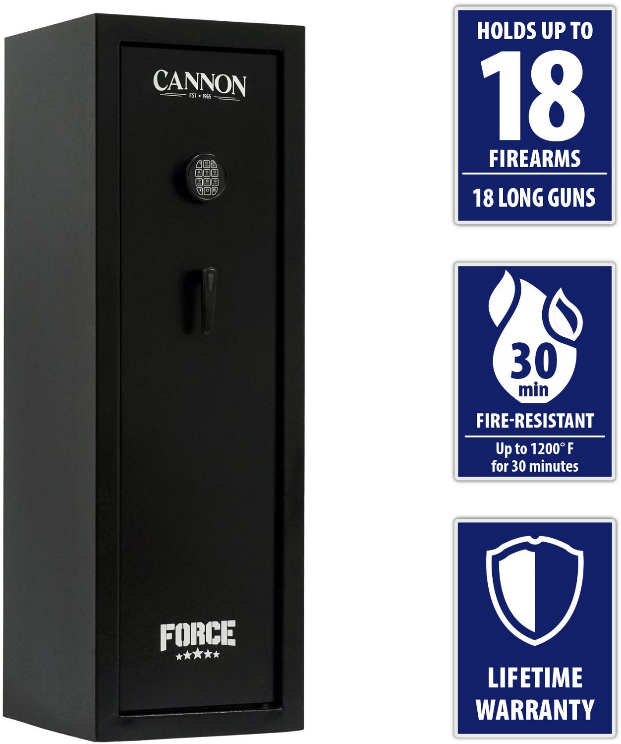 Cannon Safe Force Fireproof 18 Gun Safe                                                                                          - view number 4