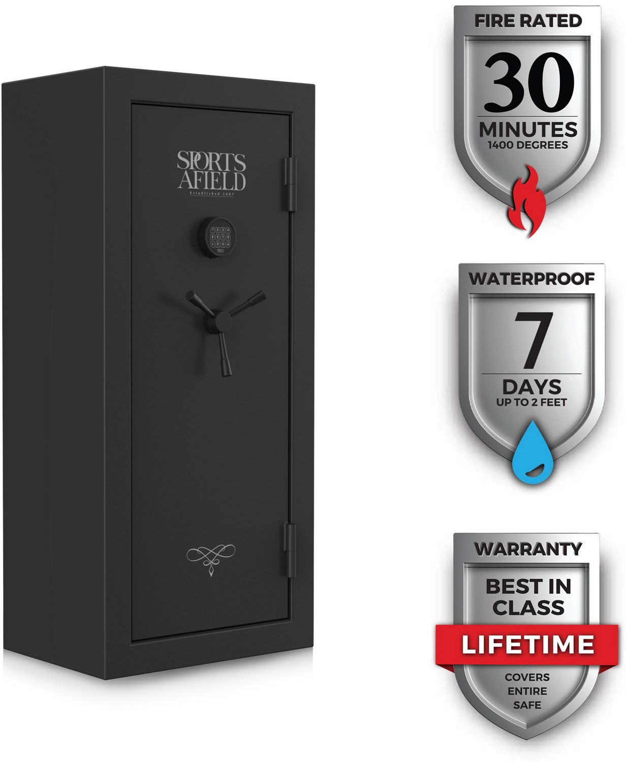 Sports Afield 30-Gun Safe with Elock                                                                                             - view number 2