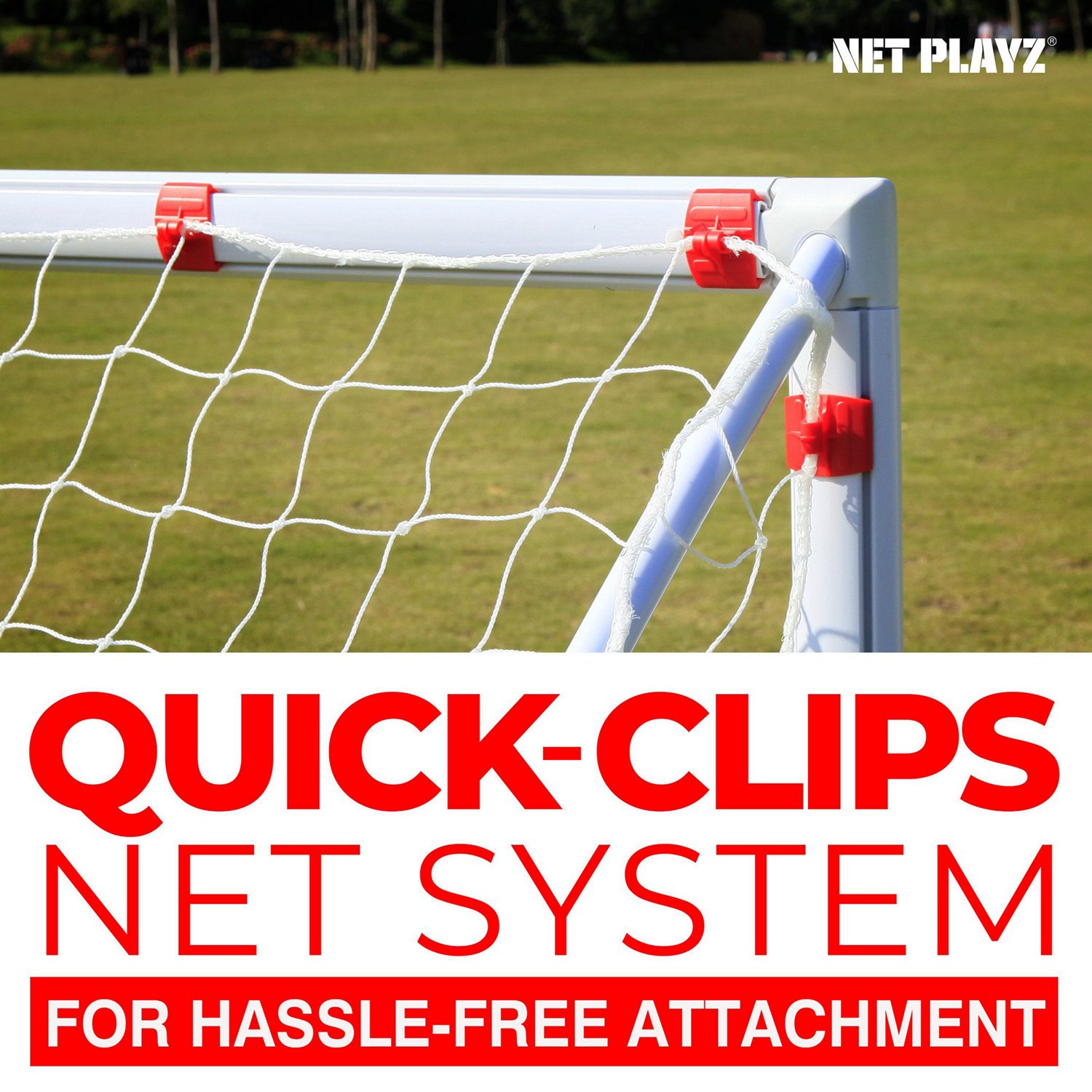 NetPlayz 8 ft x 3 ft x 4 ft High-Strength PVC Soccer Goal                                                                        - view number 4