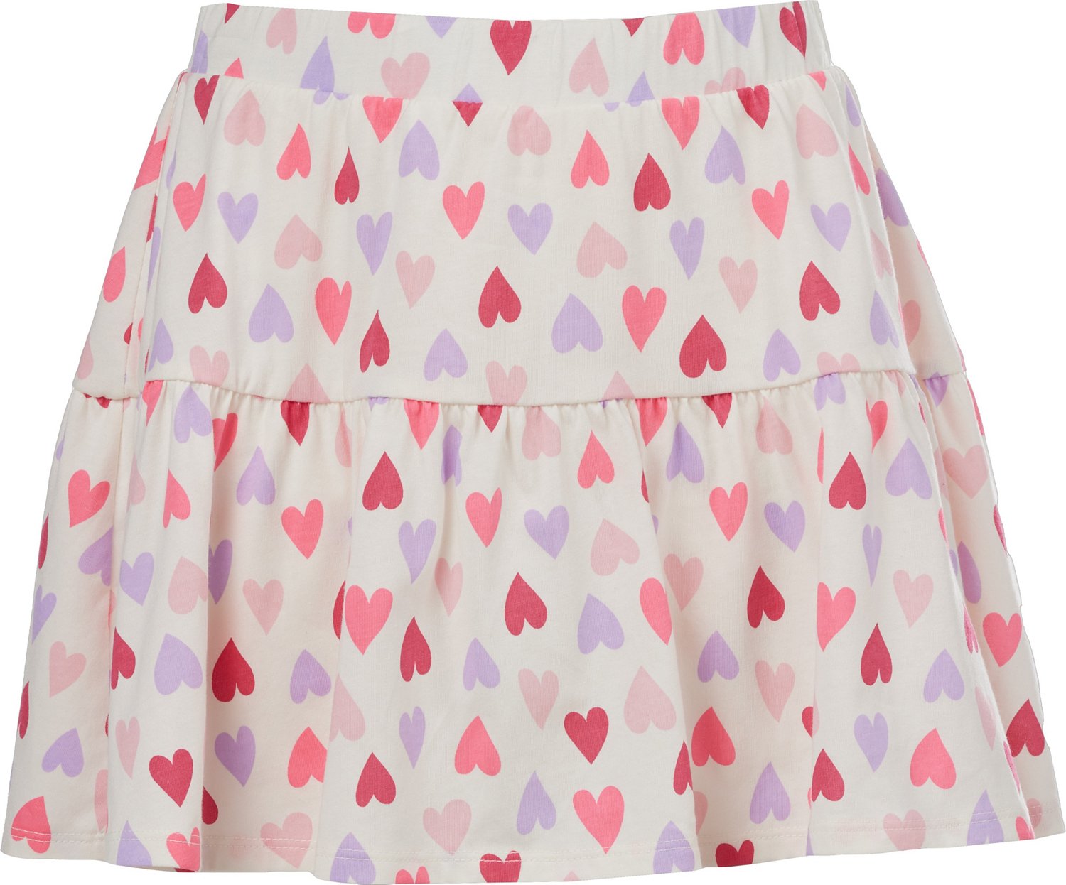 BCG Girls' Tiered Knit Printed Skort                                                                                             - view number 1 selected