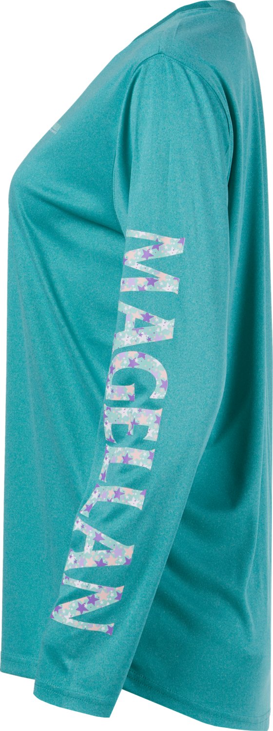 Magellan Outdoors Women's Caddo Lake Logo Crew Long Sleeve T-shirt                                                               - view number 3