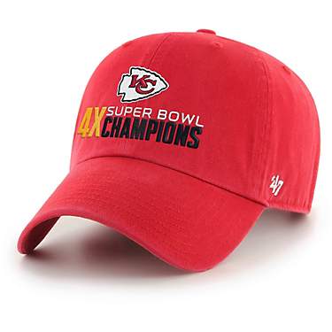 47 Brand Adult Chiefs Super Bowl LVIII Champs Back To Back Cleanup Cap                                                          