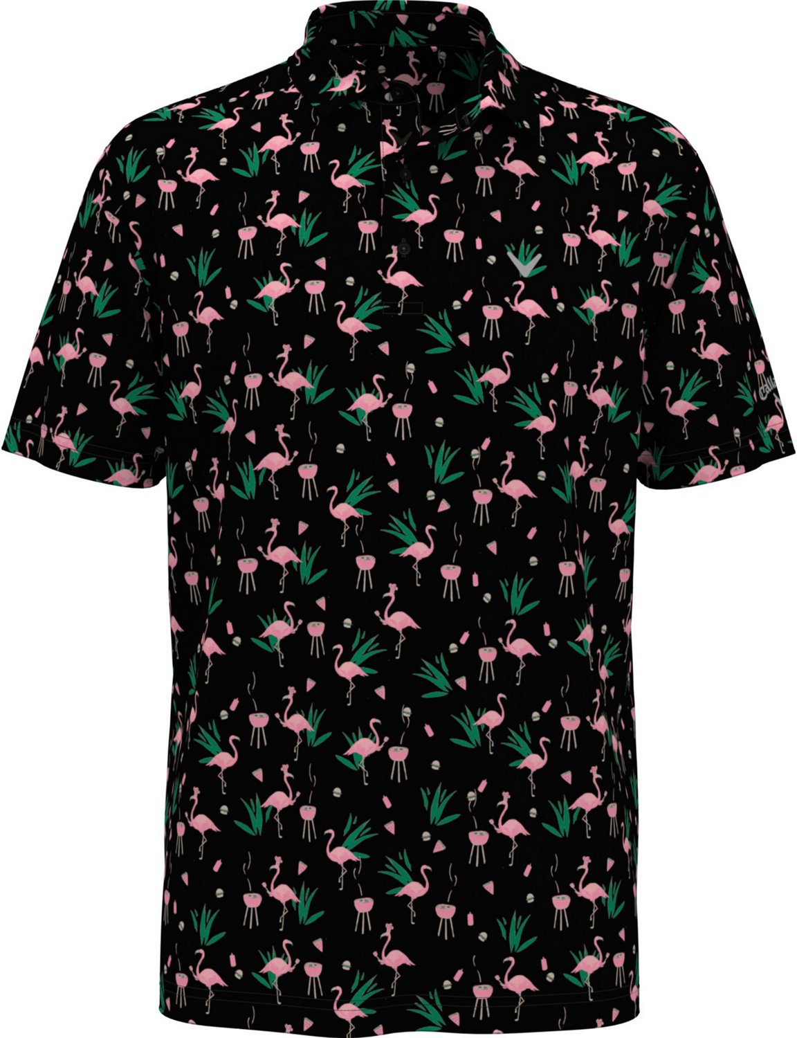 Callaway Men's All Over Flamingo Polo Shirt                                                                                      - view number 3