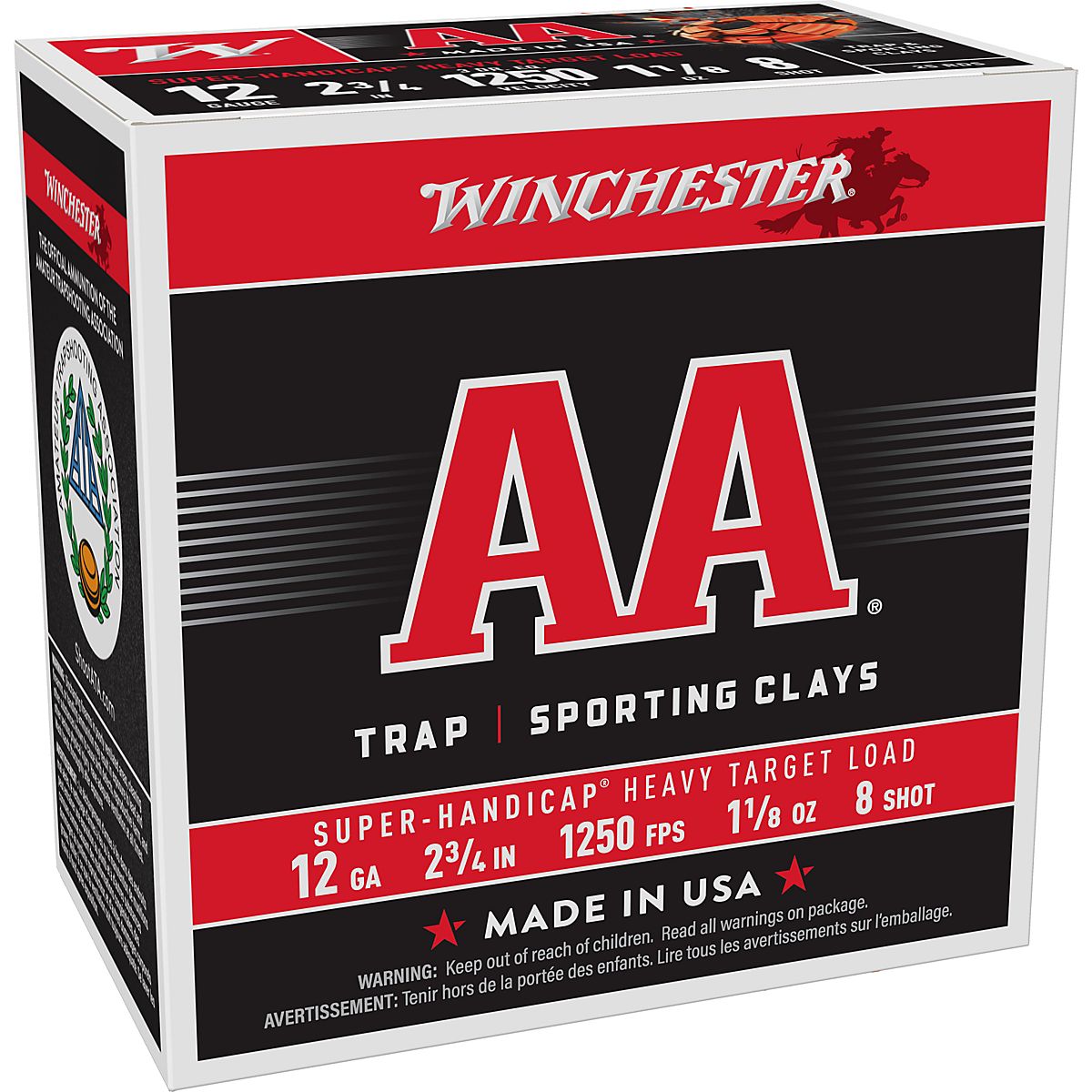 Winchester AA Super Handicap Target Load 12 Gauge 8 Shot Shotshells