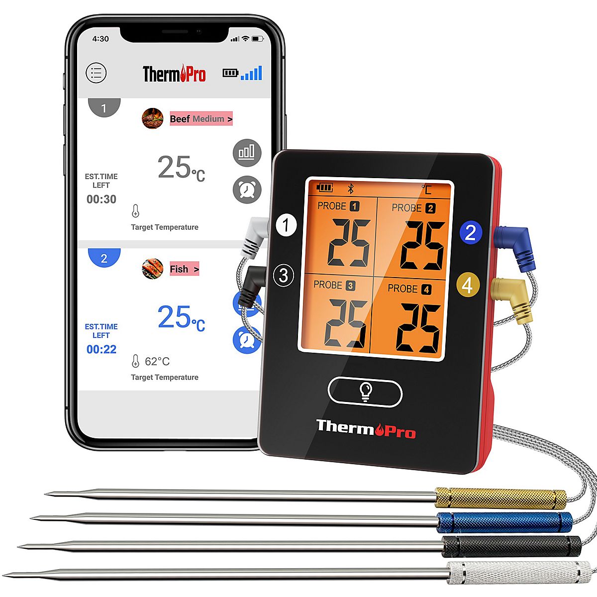 Thermopro Wireless Bluetooth Meat Thermometer Academy