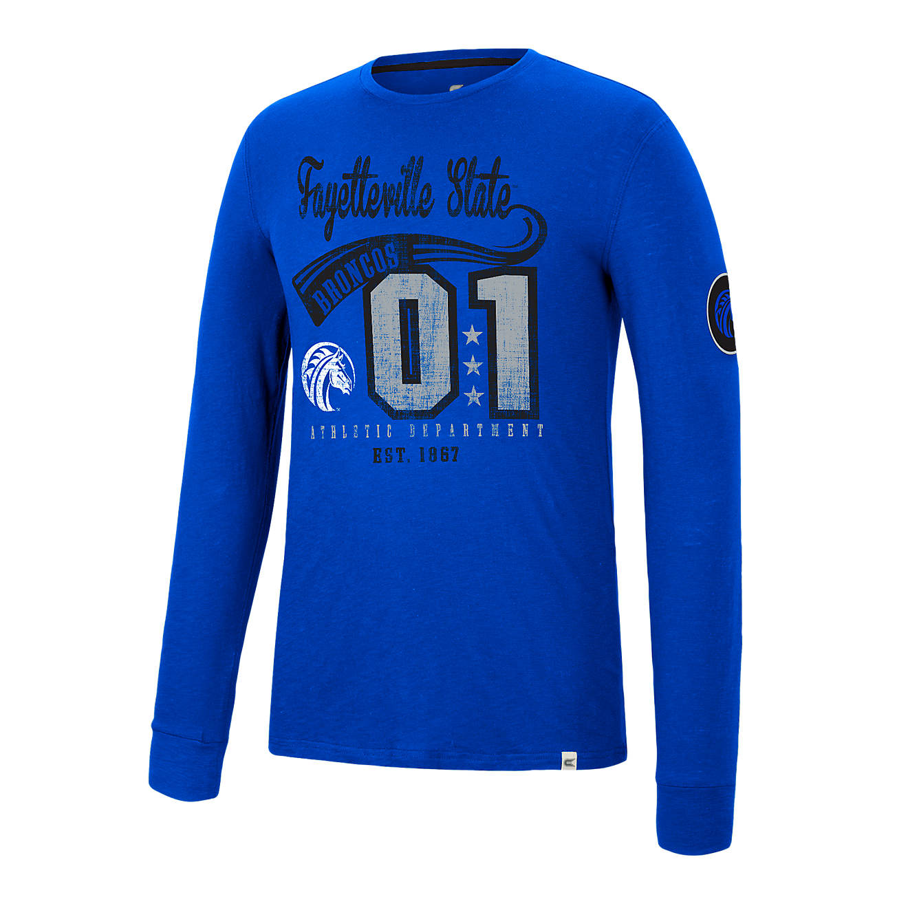 Colosseum Athletics Men's Fayetteville State University Before Electricity Graphic Long Sleeve T-shirt                           - view number 1