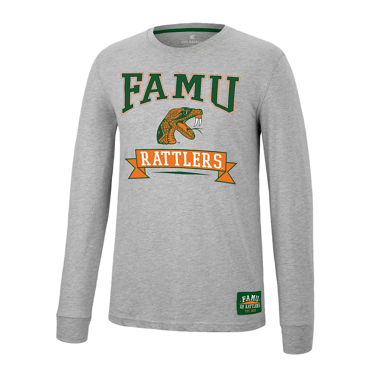Colosseum Athletics Men's Florida A&M University Hey Everyone Graphic Long Sleeve T-shirt                                        - view number 1