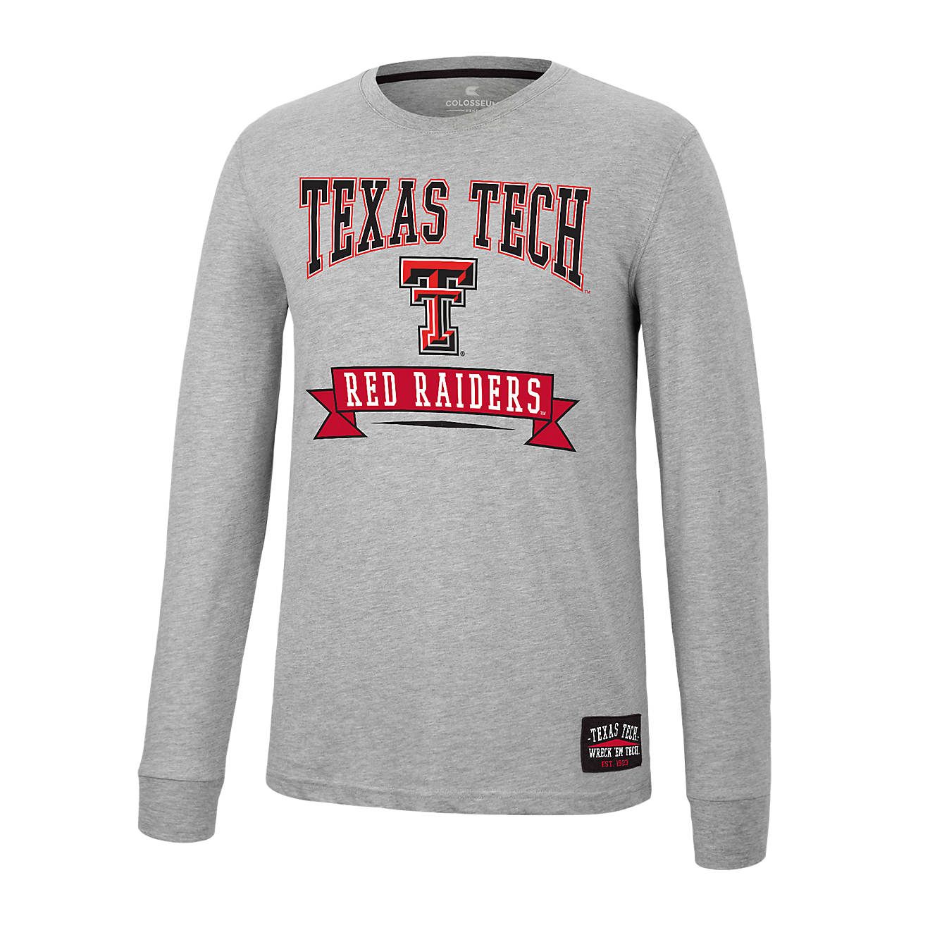 Colosseum Athletics Men's Texas Tech University Hey Everyone Graphic Long Sleeve T-shirt                                         - view number 1