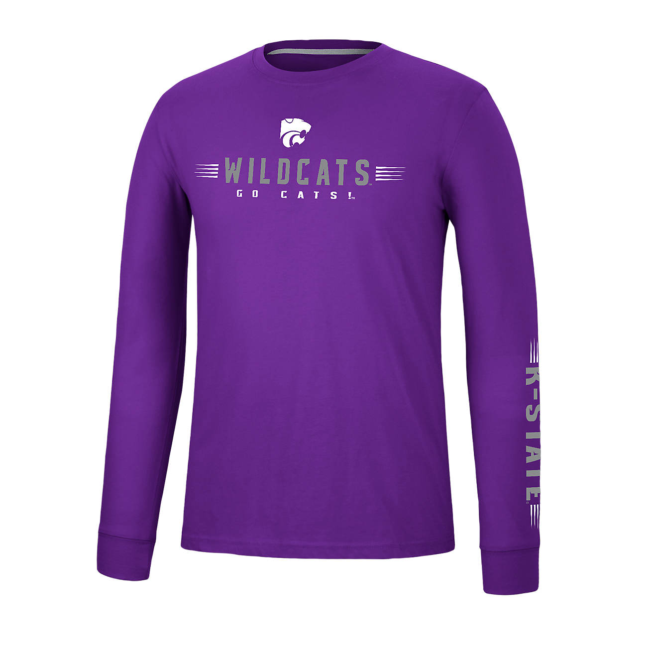 Colosseum Athletics Men’s Kansas State University Spackler Long Sleeve T-shirt                                                 - view number 1